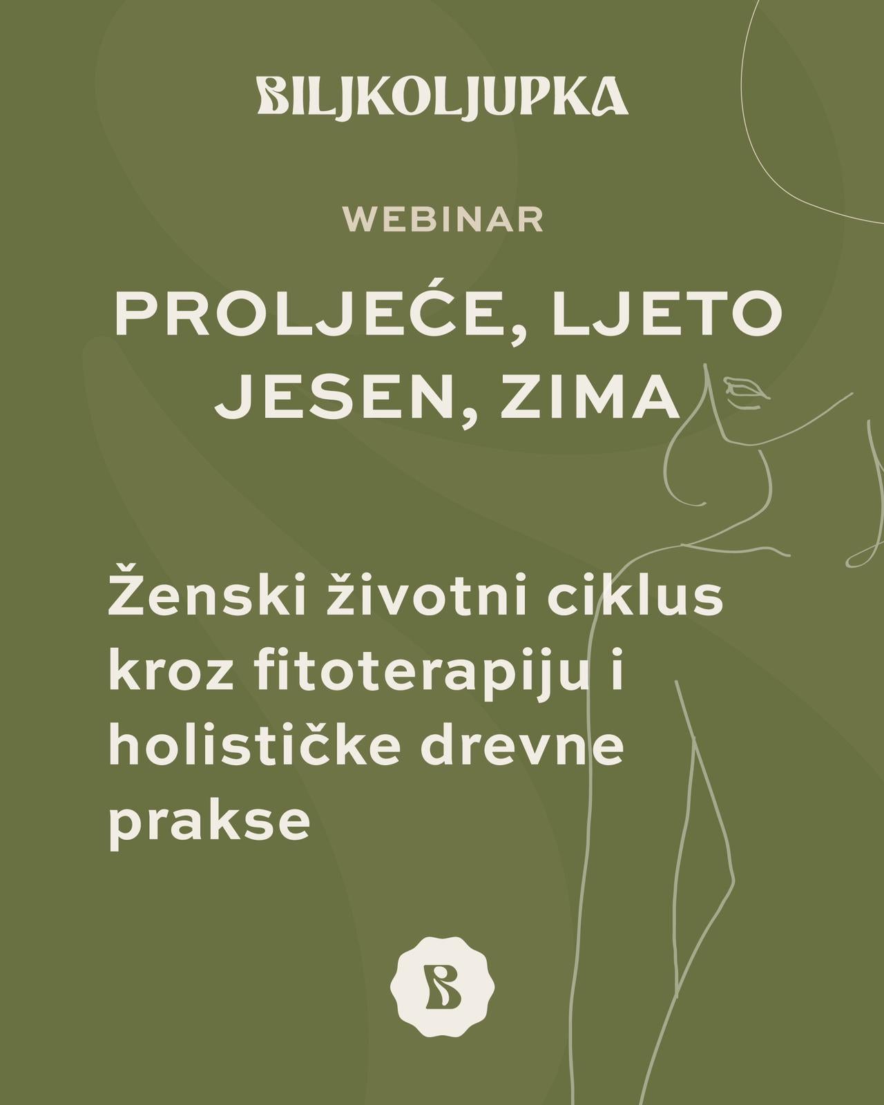 Webinar - Ženski životni ciklus kroz fitoterapiju i holističke drevne prakse